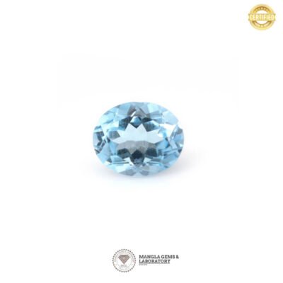 Blue topaz : 5.00carrat/5.55ratti