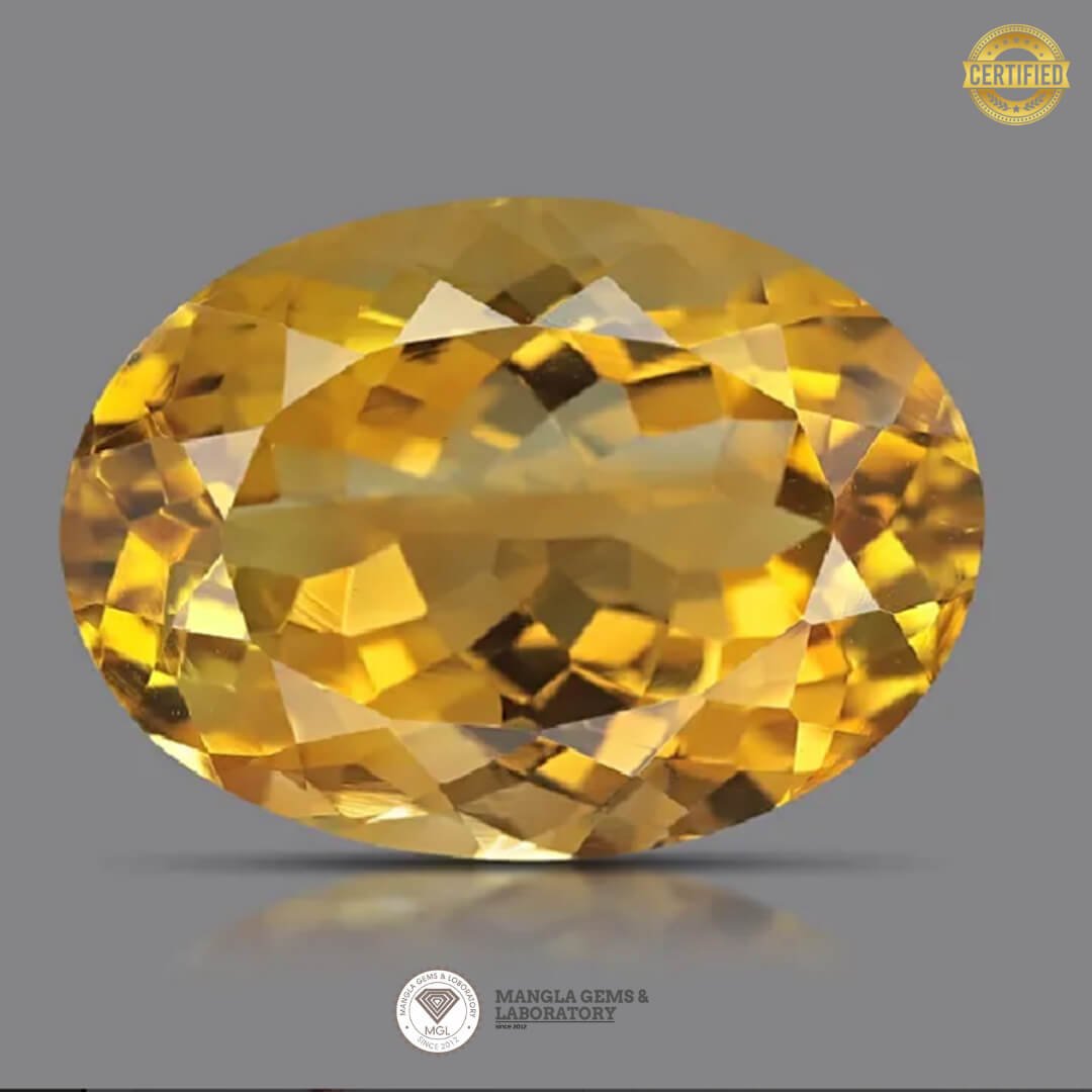 Citrine(sunela) : 5.00carrat/5.55ratti
