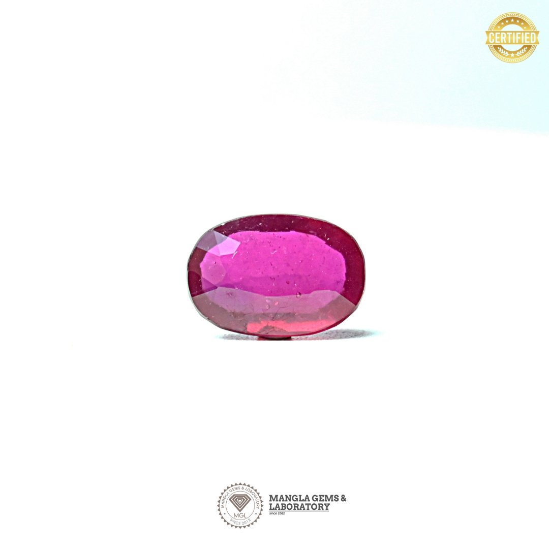 RUBY( माणिक) - 5.76carrat/ 6.40ratti