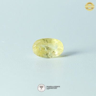 Yellow Sapphire(पुखराज) - 3.02 carat/3.35ratti