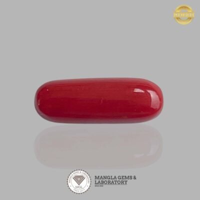Red Coral(लाल मूंगा)- 5.81carat/6.45ratti