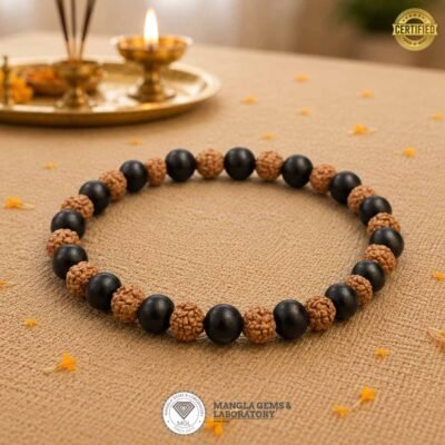 rudrakha karanguli barcelete, certified natural mala